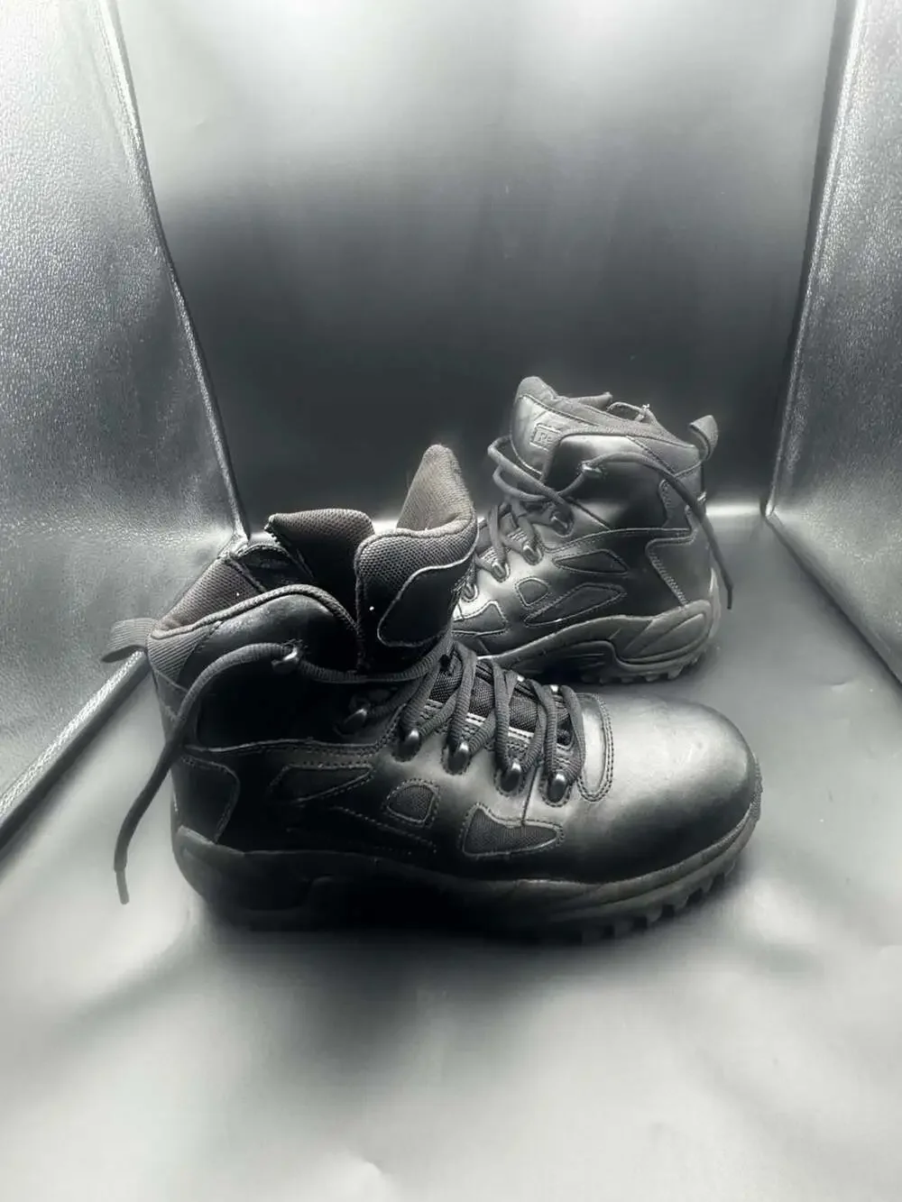 Reebok Work RB8674 Men's Black Tactical Side-Zip Boots Size 10.5M